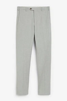 Next Anzug Motion Flex Hose-Skinny Fit Grau/Khaki/Hellgrau/Hellgrün