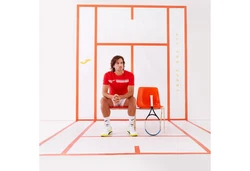 Joma Tennisshort BERMUDA DRIVE II Rot/Dunkelrot/Orange