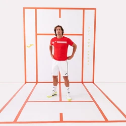 Joma Tennisshort BERMUDA DRIVE II Rot/Dunkelrot/Orange