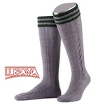 Lusana Trachtensocken Trachtenstrümpfe Lila/Grau/Grün/Gelb/Rosa