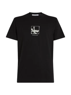 Calvin Klein Jeans T-Shirt GRID BOX TEE mit Logoprägung 