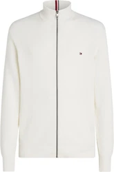 Tommy Hilfiger Cardigan REFINED STRUCTURE ZIP THRU wei