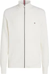 Tommy Hilfiger Cardigan REFINED STRUCTURE ZIP THRU wei