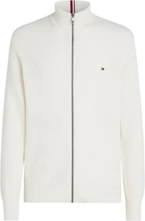 Tommy Hilfiger Cardigan REFINED STRUCTURE ZIP THRU wei