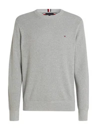 Rundhalspullover REFINED STRUCTURE CREW NK mit feiner Struktur