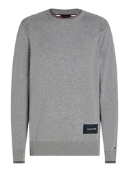 Tommy Hilfiger Rundhalspullover RWB COTTON CREW NECK mehrfarbig
