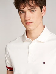 Tommy Hilfiger Poloshirt Interlock Sleeve Detail Reg Polo Khaki/Beige/Rot/Creme/Weiß