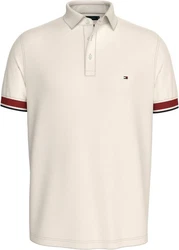Tommy Hilfiger Poloshirt Interlock Sleeve Detail Reg Polo Khaki/Beige/Rot/Creme/Weiß
