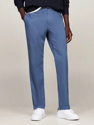 Tommy Hilfiger Hose Denton Printed Structure Blau/Grau/Hellblau