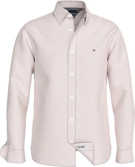 Tommy Hilfiger Businesshemd NAT. SOFT EASY STRIPE RF SHIRT rot/schwarz magma/optic weiß
