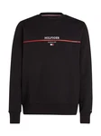 Tommy Hilfiger Sweatshirt Hilfiger Stripe Terry Sweatshirt schwarz