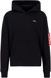 Alpha Industries Kapuzensweatshirt 3D Small Logo Hoody Dunkelblau/Schwarz