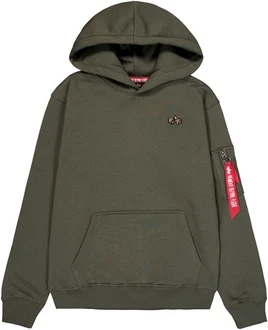 Alpha Industries Kapuzensweatshirt 3D Small Logo Hoody Dunkelgrün/Khaki