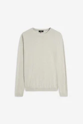 Cinque Rundhalspullover CIWALLES mit Logoprägung Khaki/Grau