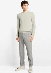 Cinque Rundhalspullover CIWALLES mit Logoprägung Khaki/Grau