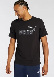 PUMA T-Shirt ESS+ CAMO GRAPHIC TEE Schwarz/Grau