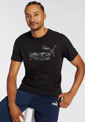 PUMA T-Shirt ESS+ CAMO GRAPHIC TEE Schwarz/Grau