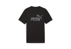 PUMA T-Shirt ESS+ CAMO GRAPHIC TEE Schwarz/Grau