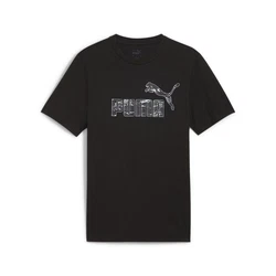 PUMA T-Shirt ESS+ CAMO GRAPHIC TEE Schwarz/Grau