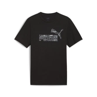 PUMA T-Shirt ESS+ CAMO GRAPHIC TEE Schwarz/Grau