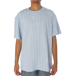 T-Shirt Small Signature Logo T-Shirt Herren Shirt light blue white (1-tlg)
