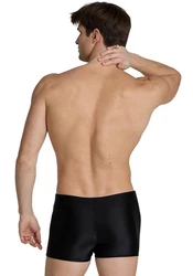 Arena Badehose M DYNAMO SHORT R Schwarz/Creme/Dunkelrot/Grau