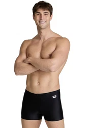 Arena Badehose M DYNAMO SHORT R Schwarz/Creme/Dunkelrot/Grau