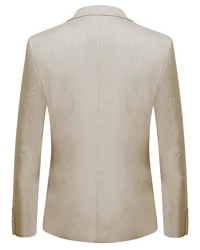 Allthemen Anzug Slim Fit Herrenanzug Business Khaki/Beige/Braun