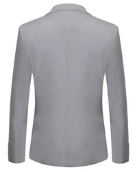 Allthemen Anzug Slim Fit Herrenanzug Business Grau/Blau