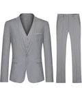 Allthemen Anzug Slim Fit Herrenanzug Business Grau/Blau