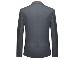 Allthemen Anzug Slim Fit Herrenanzug Business Dunkelblau/Grau/Dunkelgrau