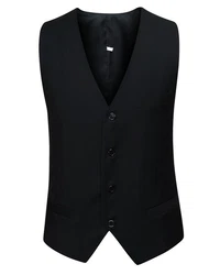 Allthemen Anzug Slim Fit Herrenanzug Business Schwarz/Dunkelblau