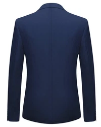 Allthemen Anzug Slim Fit Herrenanzug Business Dunkelblau/Blau