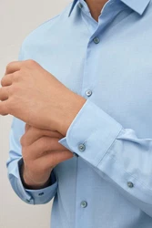 Next Langarmhemd Regular Fit Hellblau