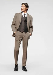 Class International Anzug 4-teilig Beige/Khaki/Grau/Braun
