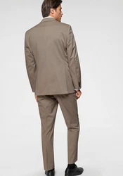 Class International Anzug 4-teilig Beige/Khaki/Grau/Braun