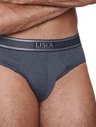 Lisca Herren Slip Zeus Grau/Dunkelblau/Rosa/Grün/Blau