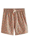 Next Badeshorts Relaxed Fit mit Print Gelb/Rosa/Braun/Beige