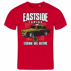 deinshirt Herren T-Shirt Eastside Tuning Funshirt mit Motiv Rot/Dunkelrot