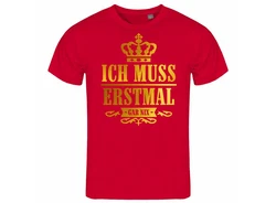 deinshirt Print-Shirt Herren T-Shirt Funshirt mit Motiv Dunkelrot/Rot