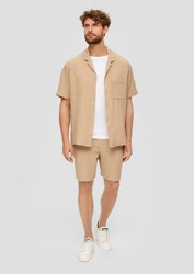 s.Oliver Bermudas Shorts Relaxed Fit Weiß/Khaki/Creme/Beige