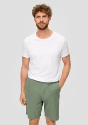 s.Oliver Bermudas Shorts Relaxed Fit Weiß/Creme/Khaki