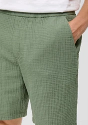 s.Oliver Bermudas Shorts Relaxed Fit Weiß/Creme/Khaki