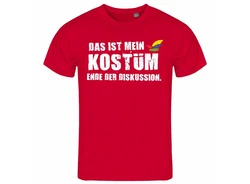 deinshirt Print-Shirt Herren T-Shirt Das ist mein KOSTM Ende der Diskussion Funshirt mit Motiv Rot/Dunkelrot/Braun