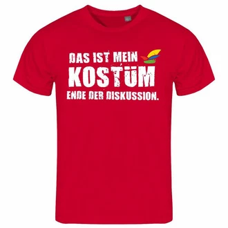 deinshirt Print-Shirt Herren T-Shirt Das ist mein KOSTM Ende der Diskussion Funshirt mit Motiv Rot/Dunkelrot/Braun