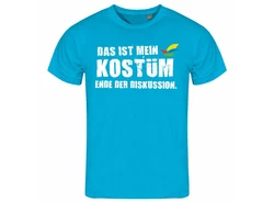 deinshirt Print-Shirt Herren T-Shirt Das ist mein KOSTM Ende der Diskussion Funshirt mit Motiv Türkis/Hellblau/Blau/Braun