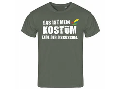 deinshirt Print-Shirt Herren T-Shirt Das ist mein KOSTM Ende der Diskussion Funshirt mit Motiv Dunkelgrün/Khaki/Braun