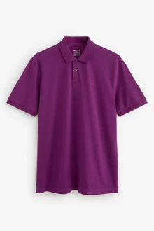 Next Bandeau-Bikini-Top Piqu-Poloshirt Dunkelblau/Rosa/Lila/Dunkelrot