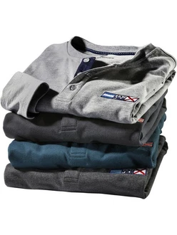 Jan Vanderstorm Sweatshirt JORNSEN mit JV-Stickerei