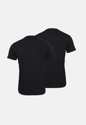 EMPORIO ARMANI Herren T-Shirt Crew Neck 2er Pack Dunkelblau/Blau/Rot/Schwarz/Braun